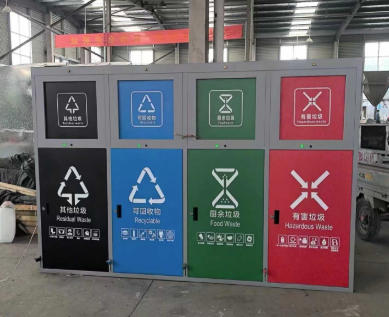 鋼制四分類垃圾桶：鍍鋅工藝賦能環(huán)?；A(chǔ)建設(shè)，實用主義引領(lǐng)分類新潮流